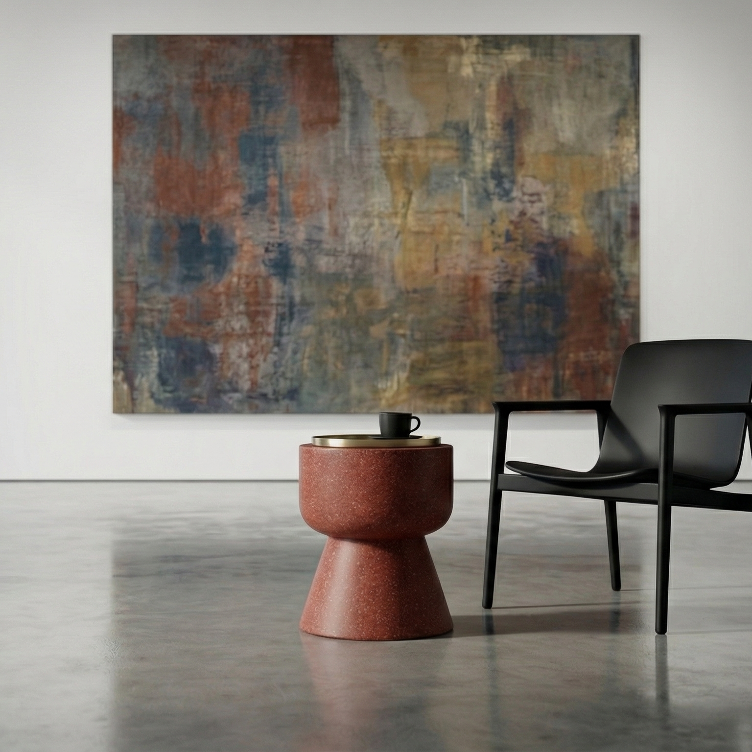 MUSTROOM Hafif Beton Yan Sehpa 